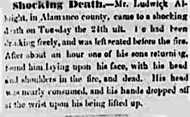 shocking death notice